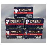 Fiocchi 9mm Luger Ammo, Approx 250 Rounds