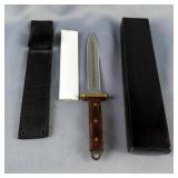 United US Army Ranger Commemorative Dagger, Brass Guard, 7" Blade, Blade Marked 