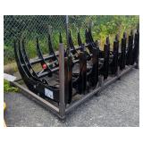2025 GIYI Skid Steer Grapple, Curved Log Grabber Attachment, Unused  2025 GIYI Skid Steer Grapple, Curved Log Grabber Attachment, Unused