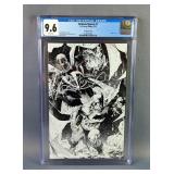 Batman/Spawn #1, D.C.-Image Comics February 2023, CGC Graded 9.6 Lee Sketch Cover, 1:100 Variant Cov
