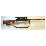 Savage 110 30-06 Cal Bolt Action Rifle SN# 5899, Weaver Marksman 4x Scope, Leather Sling 