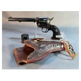 Colt Peacemaker .22 LR 6-Shot Revolver SN# G39305, Single Action, With Extra .22 Mag Cylinder, In Le