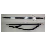 Fantasy Sword With 35" Blade, In Scabbard With Sling