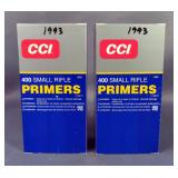 CCI Small Rifle Primers No. 400, Approx Qty 2000