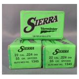 Sierra .22 Cal 55 Grain Spitzer Bullets