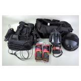 Riot Gear, Includes One Tigris Body Armor, Gas Mask, Tactical Helmet, Krydex Mag Pouches, And Zip Ti