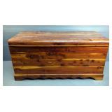 Hand Crafted Wood Storage Trunk
