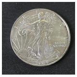 2012 American Eagle $1 Silver Coins, Qty 5, Each Is 1 oz Fine Silver 