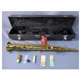 Lafayette Soprano Saxophone with Case and Accessories 