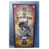 Framed Deadwood South Dakota Rodeo Print 