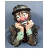 Emmett Kelly Jr Sad Hobo Clown Bust
