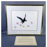 Walt Disneys Fantasia Pegasus Serigraph Cel Framed Artwork, Includes COA, 16" x 19" 