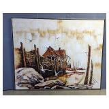 Thomas Lee Coastal Scene Oil Painting 