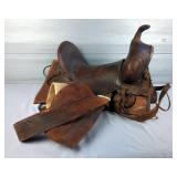 Western Saddle with Sno-Seal Leather Treatment 