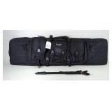 Falcon Gear Soft Rifle Case And Vanguard Scout M62 Monopod 