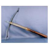 Custom Crossbow Made From Rifle Stock, With Bolt 