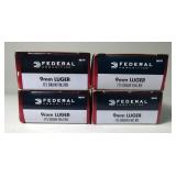 Federal 9mm Luger Ammo, Approx 200 Rds
