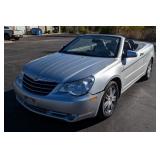 2008 Chrysler Sebring Hard Top Convertible FWD Car, VIN# 1C3LC65M88N100529, Miles Showing On Odomete