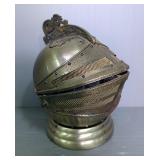 Knight Helmet Decanter Set With Shot Glasses And Metal Dishware 