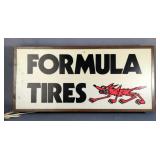 Formula Tires Lighted Sign With Coyote Graphic 