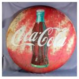 Oversized Coca-Cola Button Sign 