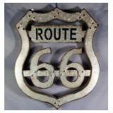 Metal Route 66 Sign 