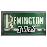 Remington Tires Metal Advertising Sign 