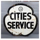Cities Service Double Sided Sign 