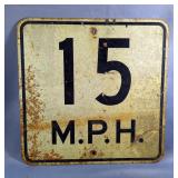 Speed Limit Metal Sign 