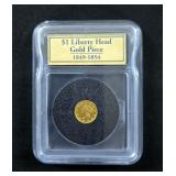 1853 O Liberty Head Gold Dollar