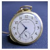 Hamilton 14k Gold Filled Pocket Watch With Chain, In Original Box 