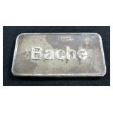 Bache One Ounce .999 Fine Silver Bar 