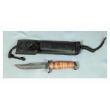 Buck 119F U.S.A. Fixed Blade Knife with Sheath 