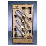 Mossy Oak 4-Piece Stag Finish Knife Set 