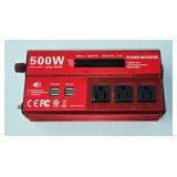 500W Power Inverter With USB and AC Outlets 