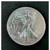 2015 American Eagle $1 Silver Coins, Qty 2, Each Is 1 oz Fine Silver 