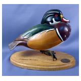 Gordon Alcorn Wood Duck Sculpture By Ducks Unlimited, Special Edition 1996-97