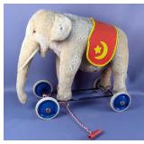 Steiff Rolling Elephant Pull Toy
