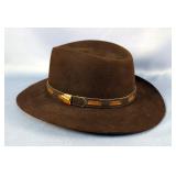 John B. Stetson Company Brown Fedora, Sz 7 5/8 