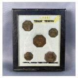 Keota Indian Territory Trade Tokens, Qty 5 
