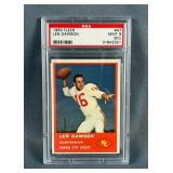 1963 Fleer Len Dawson (HOF) #47 Kansas City Chiefs Trading Card, PSA Graded Mint 9 Off-Center 