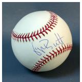 George Brett (HOF) Autographed Baseball With MLB Authentication Sticker, In Display Box 