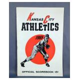 Diego Segui Autographed 1965 Kansas City Athletics Official Scorebook 