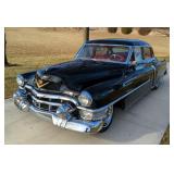 1953 Cadillac Series 62 4 Door, 331 Cubic Inch 199 HP V8 Engine, Black With Red Interior, 4 Speed Au