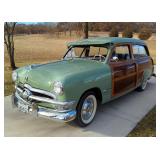 1950 Ford Woody Station Wagon 3 Door, 239 Cubic Inch 95 HP Flathead V-8 Engine, 3 Speed Manual Trans