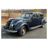 1935 Chrysler Airflow 4 Door Sedan, Inline 8 Cylinder Engine, 3 Speed Manual Transmission With Overd