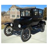1922 Ford Model T 2 Door, 177 Cubic Inch 20 HP Inline 4 Cylinder Engine, Planetary Transmission, Bla