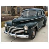  1947 Ford Super Deluxe Sedan 4 Door, 239 Cubic Inch 100 HP Flathead V-8, 3 Speed Manual Transmissio