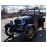 1929 Ford Model A Roadster Pickup Truck, Black, VIN #A3129243 