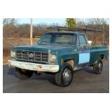 1979 Chevrolet K20 Pickup Truck, 350 Chevy Engine With 4 Barrel Carburetor, 4 Speed Manual Transmiss